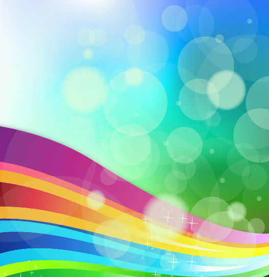 free vector Rainbow Background Vector Illustration